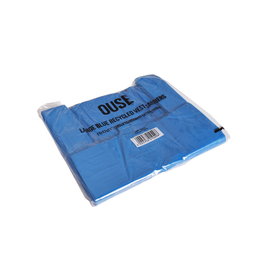 Blue Plastic Carrier Bags